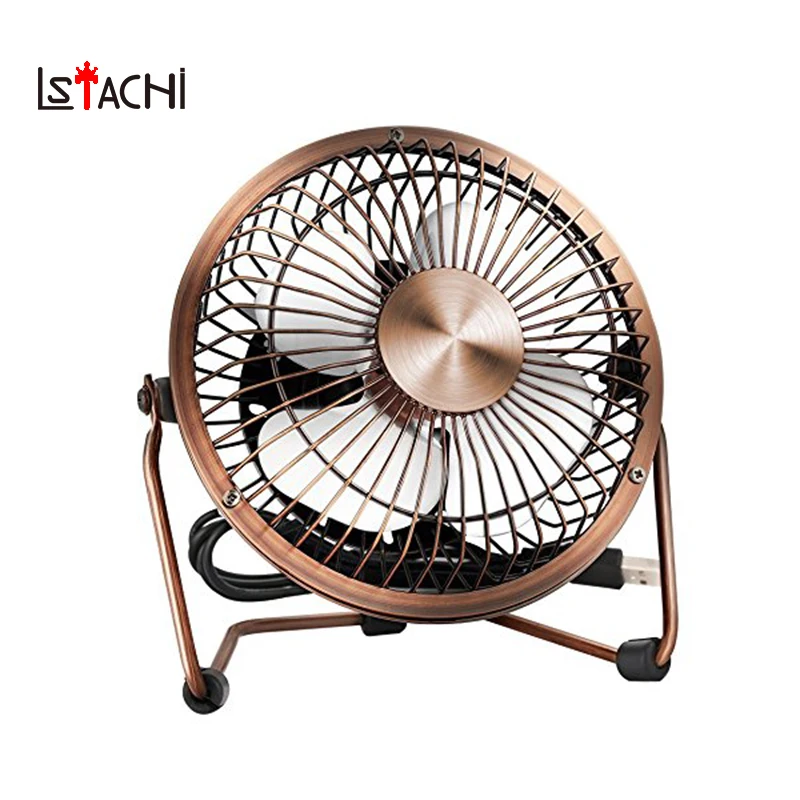 

LSTACHi Mini High Compatibility USB Table Desktop Personal Fan (Metal Design,Antique Quiet Operation