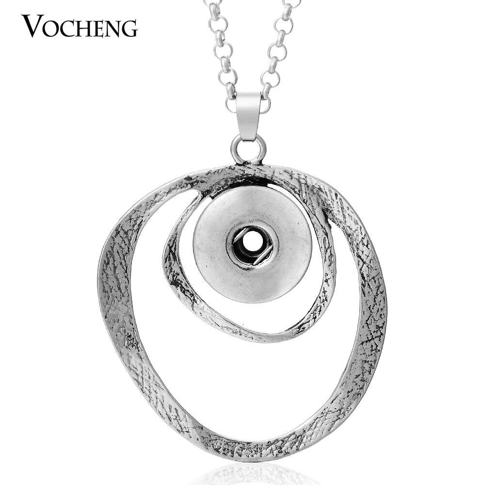 

Snaps Jewelry Vocheng Ginger Snap18mm Pendants Necklace with Stainless Steel Chain NN-058