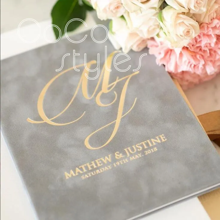 

Cocostyles custom unique velvet gold foiling invitation card for generous wedding party events
