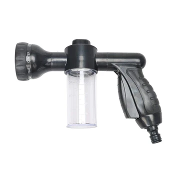 

Garden Hose Foam Nozzle, 8 Mode Adjustable Foam Sprayer, Car Washer, Water Soap Dispenser, High Pressure Hose Spray Nozzle, Pl