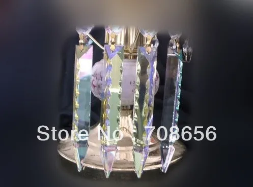

20PCS 100MM CLEAR AB GLASS SPEAR SWORD LAMP CHANDELIER PRISM