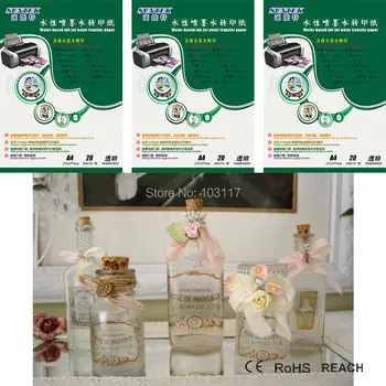 

Water Release Clear Water Transfer Paper Create Decals Sticker For Inkjet Printer With CE, RoHS, REACH