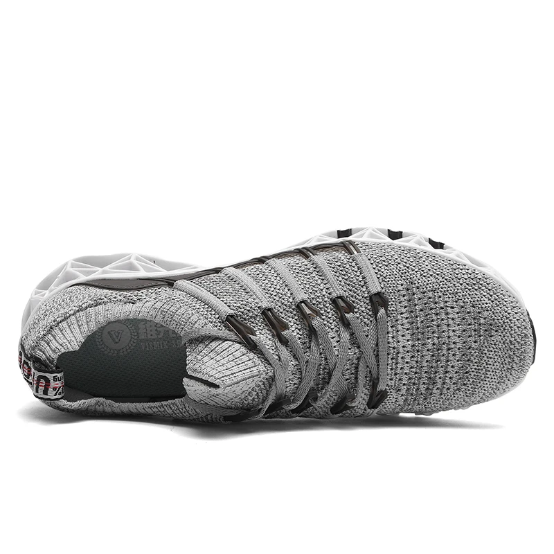 2019 New Men Running Shoes Lace-up Athletic Trainers Sports Outdoor Walking Jogging Sneakers New Technology Cushioning Sole