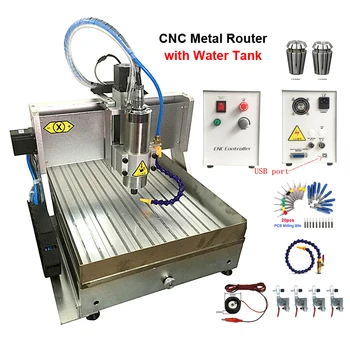

DIY CNC Machine 6040 2.2KW 4axis Cnc Woodworking Metal Engraving Machine