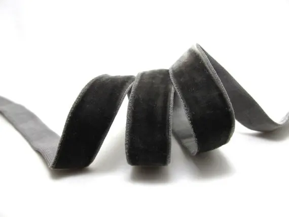 6 / 9/ 16/ 22mm || Single Face ELASTIC STRETCHY Velvet Ribbon Swiss Made Nylon by the YARD | Дом и сад