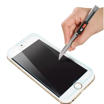

100pcs 0.3mm ultra thin Explosion-Proof LCD front tempered glass screen protector film for iphone 6 plus temper glass protector