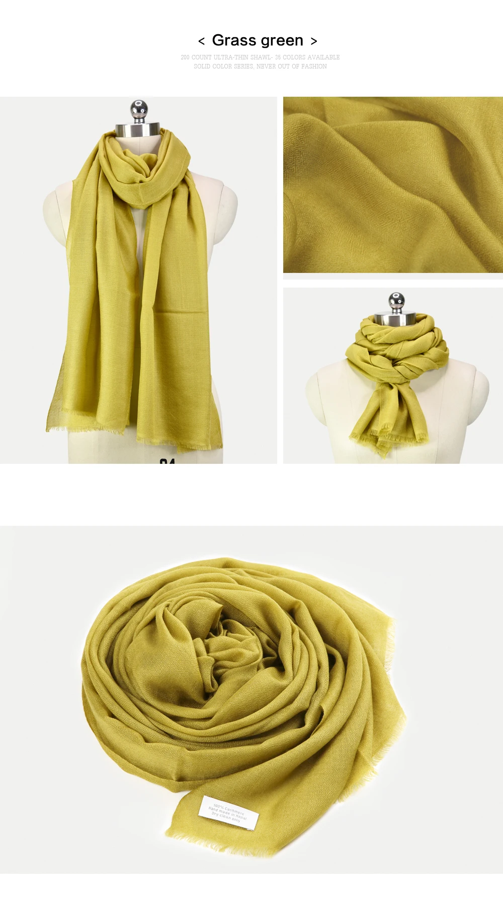 Ультра тонкий непальский кашемир/Пашмина сплошной цвет шарф шаль глушитель с фабрики мягкие и удобные