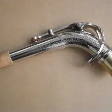 Альт-саксофон шеи Никель покрытием резные конструкции sax Интимные аксессуары