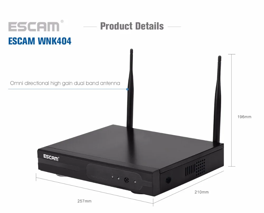 Escam WNK404 4CH WiFi IP камера s Wifi NVR комплект HD 720P Инфракрасный Открытый водонепроницаемый IP66 день/ночное видение ИК-камера безопасности