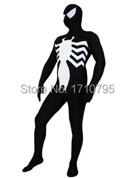 

Black Spiderman Costume Spider-man superhero Costume Lycra Spandex Halloween Cosplay Fullbody Zentai Suit For Adult/Custom Made