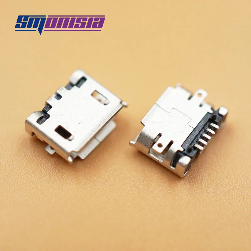 

Smonisia SMD mobile phone Micro USB jack socket connector Mini USB female Dock Plug Power Repair Tail Socket