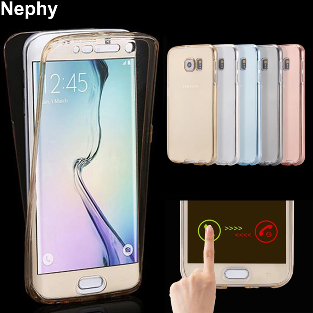 

Nephy Mobile Phone Case For Samsung Galaxy S4 S5 S6 S7 edge S 4 5 Neo 6 7 Duos Cover Clear Silicon TPU Ultrathin Casing Etui Bag
