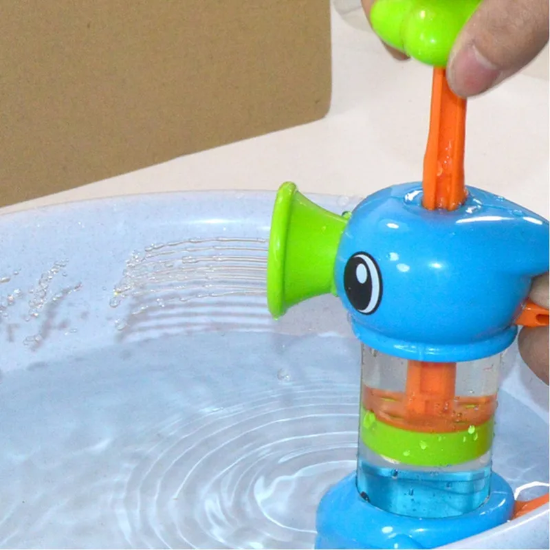 Baby-Bath-Water-Toys-Sea-Horse-Sprinkler-Pumping-Design-Colourful-Hippocampal-Shape-Eco-friendly-Plastic-ABS