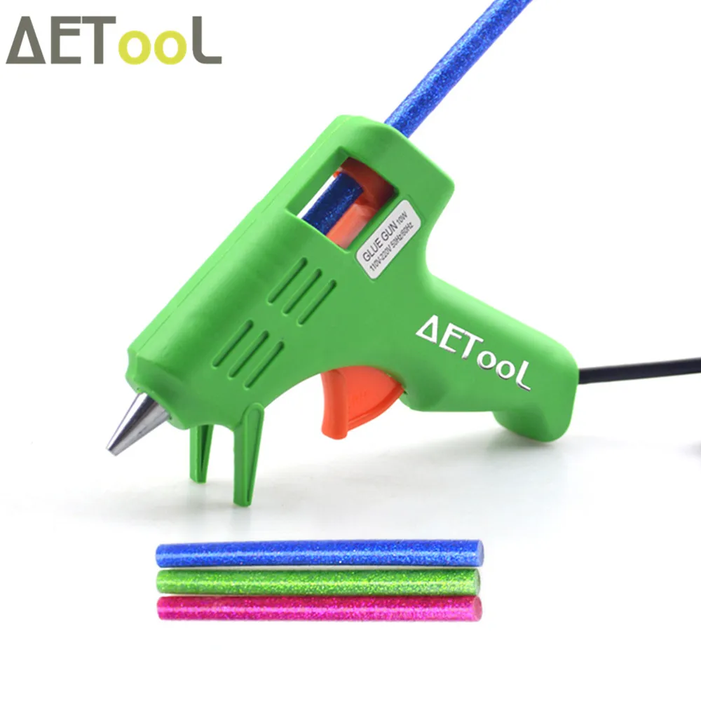 AETool 10W Green Thermal Glue Gun Heat Gun Hot Glue Gun For Needlework