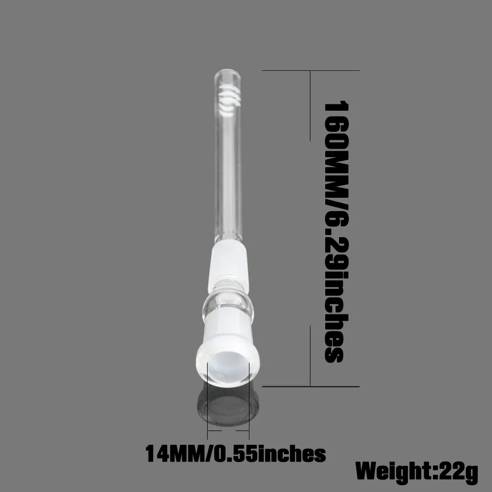 COURNOT стеклянный нисходящий диффузор 14 мм до 18 мм Мужской Женский шарнир стеклянный нисходящий ствол адаптер для стеклянных труб для курения