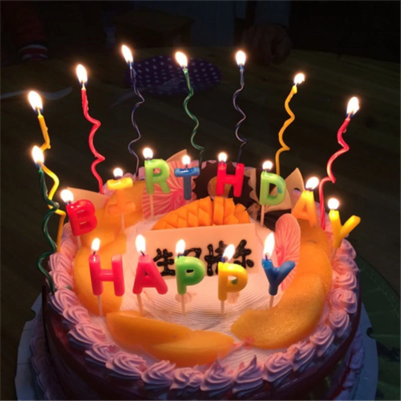 13ピースハッピーバースデーキャンドル手紙ケーキキャンドル誕生日ケーキ装飾キャンドルベビーシャワーパーティー用品 Supplies Party Aliexpress