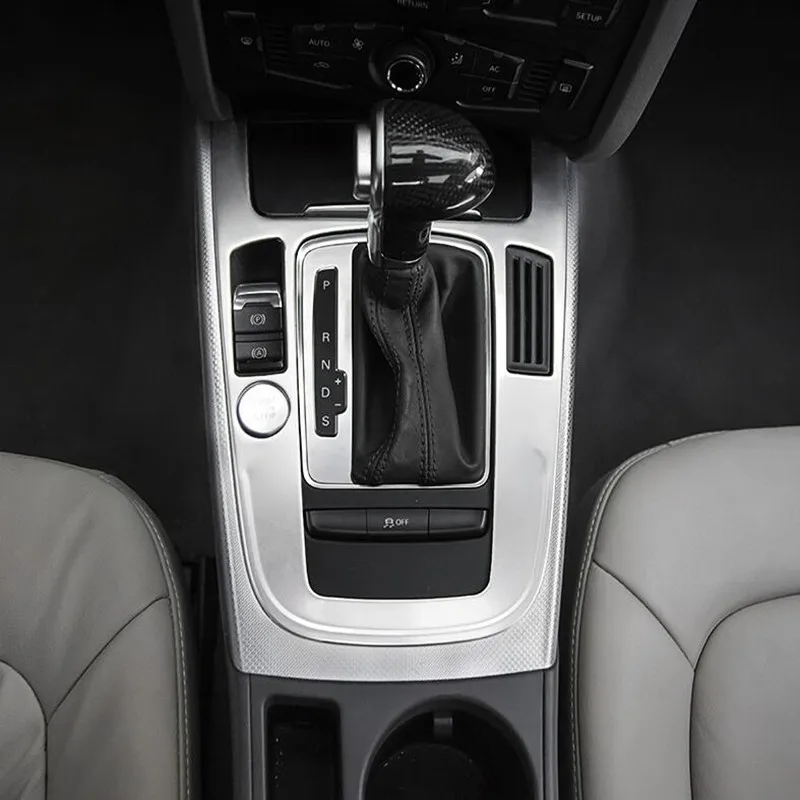 

CNORICARC Console Armrest Gearshift Panel Decorative Cover Trim Car Styling Sticker For Audi Q5 A4 B8 10-16 Interior Accessories