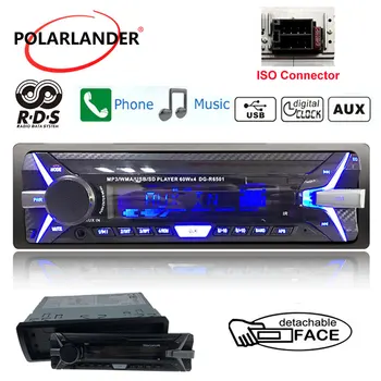 

FM AM TF/USB Detachable Panel RDS+ Aux-In 2018 Newest Car Stereo Audio Radio 3.5" 1 Din Bluetooth 12V Car MP3 Player In-dash