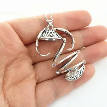 4 слота складной расширяющийся фото медальон ожерелье Кулон Крылья Ангела подарок украшение