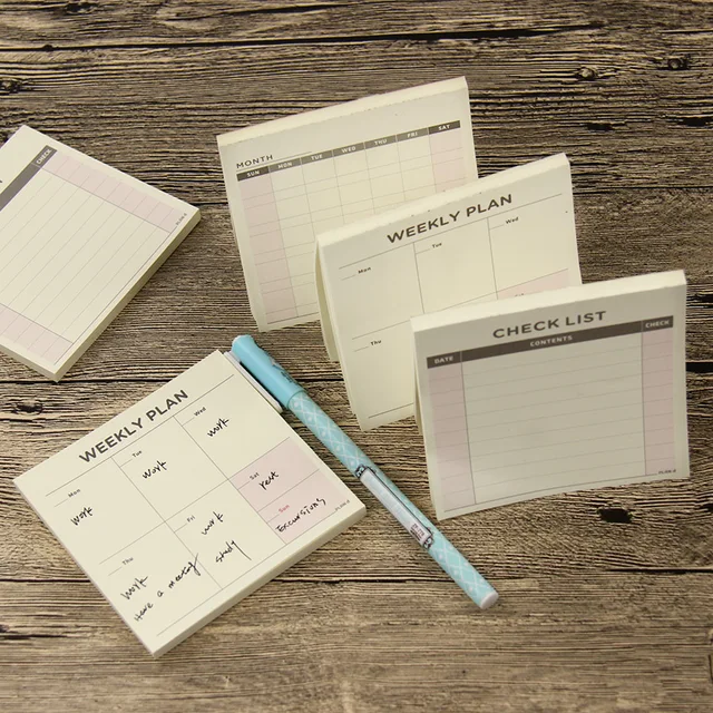 1 pc cute agenda week plan diary day planner journal record notebook day planner journal