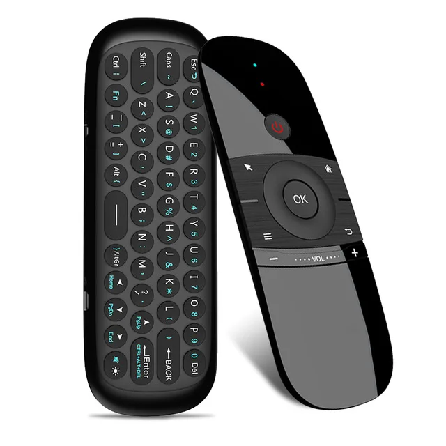 2 4G Air Mouse W1 Беспроводная Клавиатура Fly Rechargeble мини пульт дистанционного управления