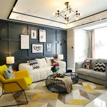 WINLIFE модный простой шотландский ковер, ковер для гостиной спальни, акриловые коврики вручную