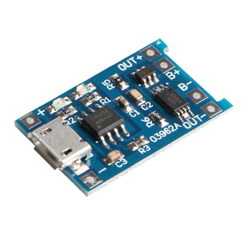 Плата Micro 5V 1A USB 18650 для зарядки литиевых батарей модуль + защита распродажа Прямая