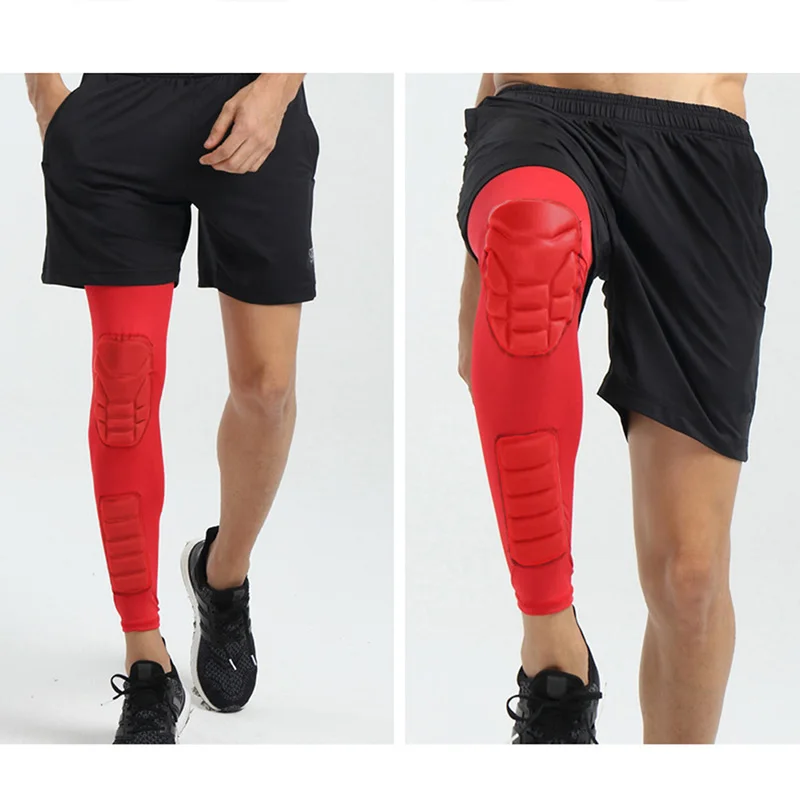 

Sports knee pads long breathable protection size leg sets outdoor climbing football basketball riding gear black