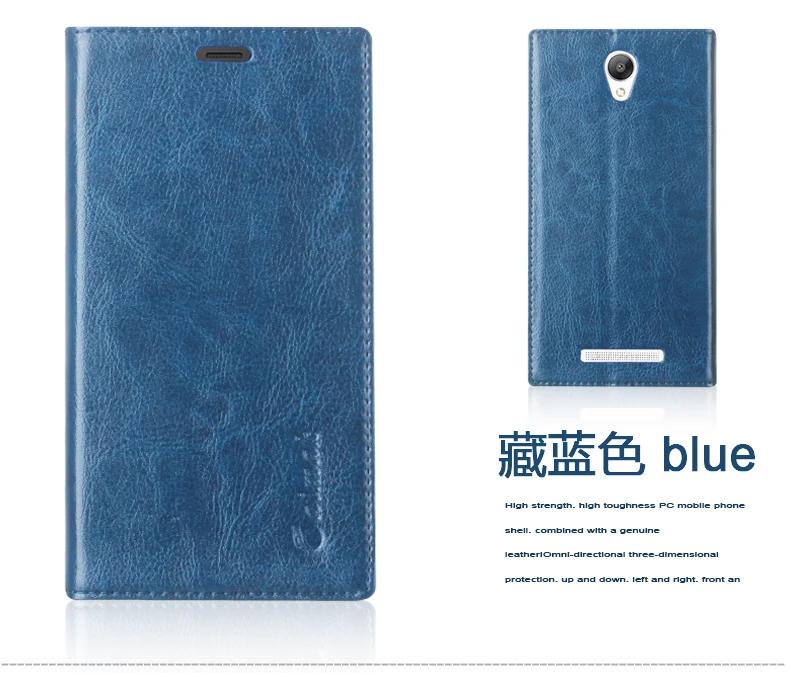 Присоски чехол для Xiaomi Redmi Note/Note 2 высокое качество роскошные Пояса из натуральной кожи флип стоять Мобильный телефон сумка+ Бесплатный подарок - Цвет: Note 2 Blue