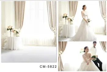 

200*300cm Romantic wedding white dress beautiful flowers photography backdrops