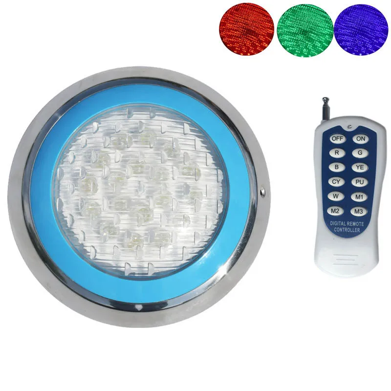 

12V Marine Boat RGB LED Underwater Light with Remote Control Swimming Pool Pond Outdoor Lighting