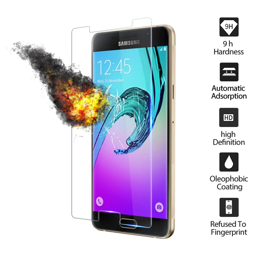 Закаленное Стекло для samsung Galaxy A5 A3 2016 2015 Экран протектор 9 H прозрачные S3 S4 s5 S6
