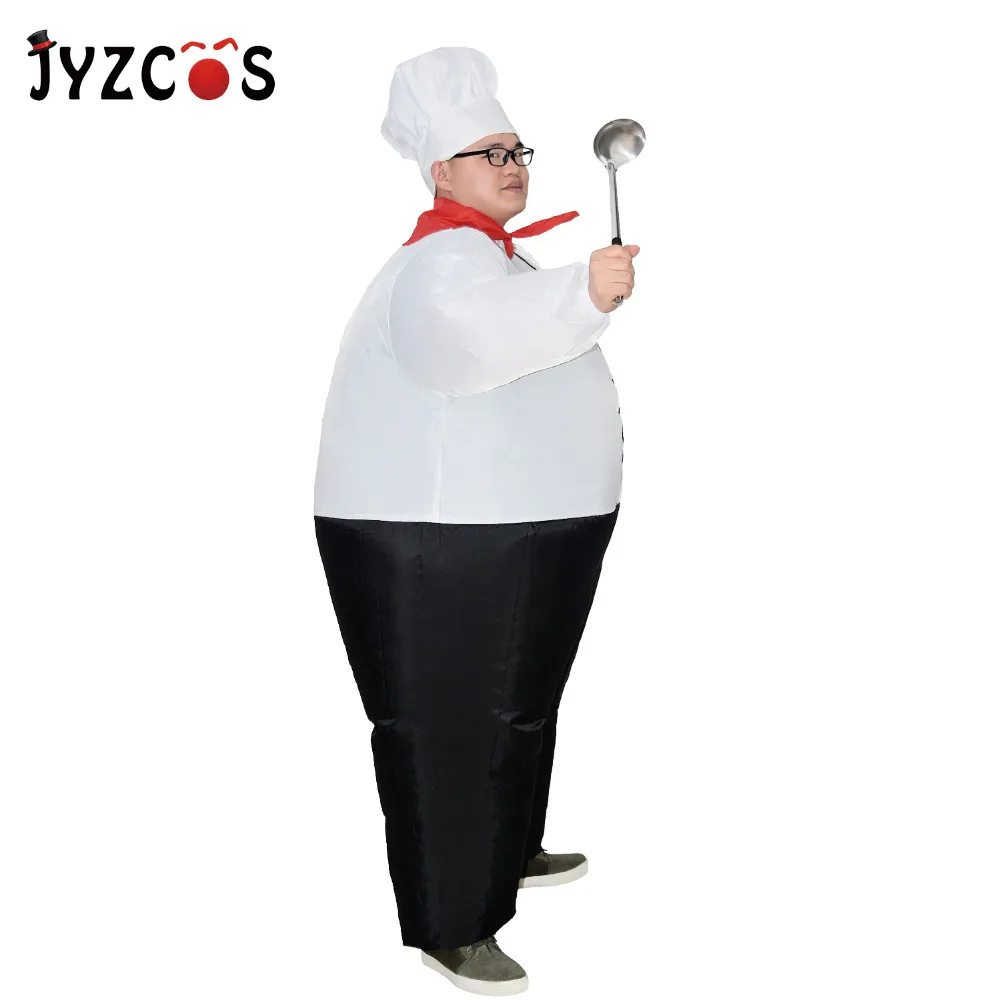 JYZCOS надувной костюм большой шеф-повара Ресторан Пурим Хэллоуин карнавальные вечерние маскарадные костюмы для женщин и мужчин одежда для взрослых