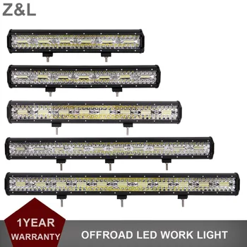 

3ROWS OFF ROAD LED LIGHT BAR 12V 24V OFFROAD CAR AUTO DRIVING LAMP 4X4 4WD UTE TRUCK BOAT AWD SUV TRAILER PICKUP AUXILIARY REFIT