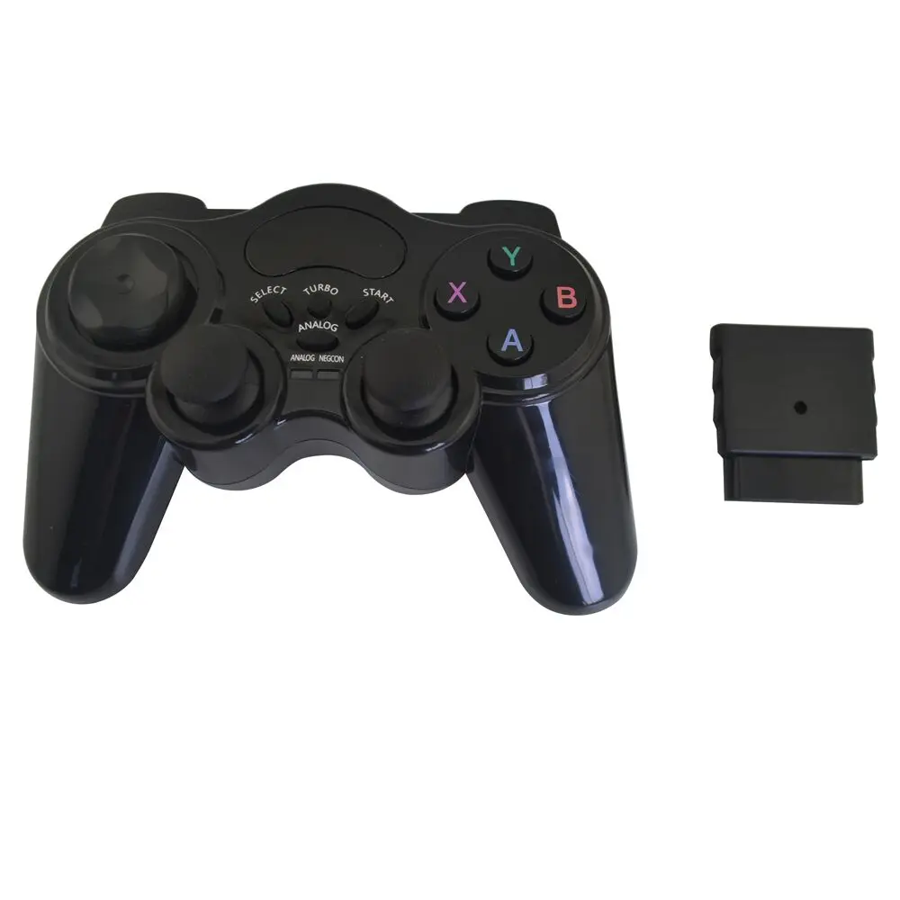 2.4 Wireless Pro controller joystick gamepad ABXY+wireless receiver for PS2 for playstation 2 without virbration