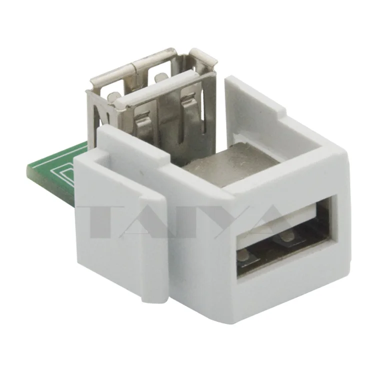 keystone USB 2.0 connector with angle sidein Extension Socket from
