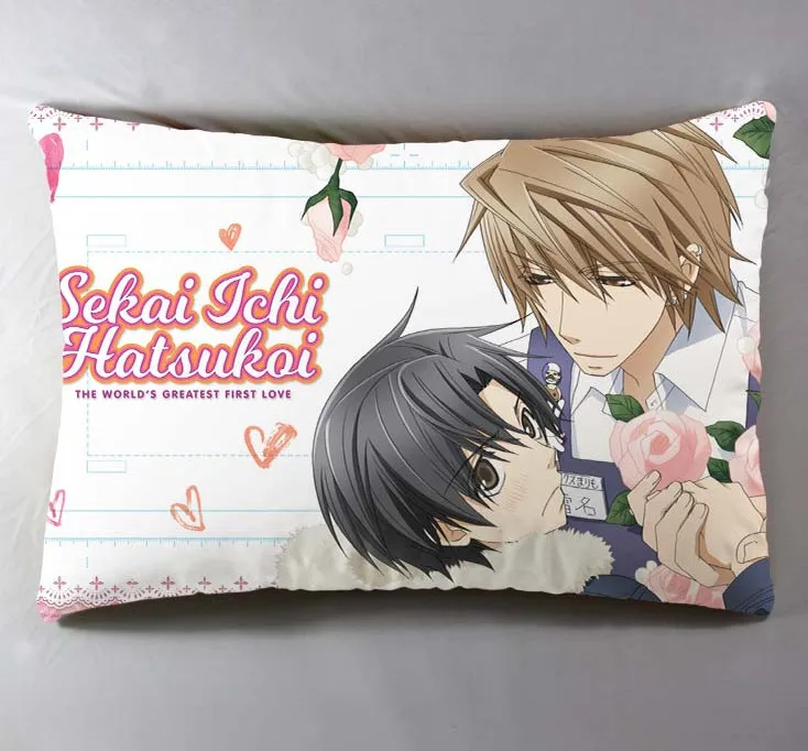 Аниме Манга Sekai Ichi Hatsukoi 40*60 см чехол для подушки сиденья постельные принадлежности Подушка 001 - Цвет: Оранжевый