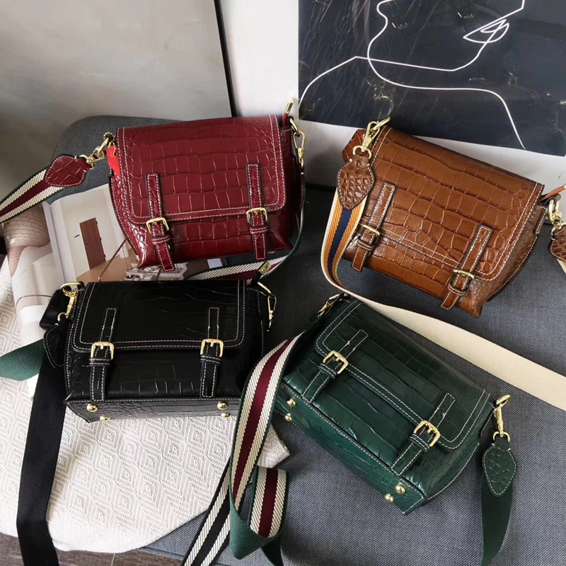 

2018 Luxury Handbags Women Bags Designer Lady Fashion Alligator Shoulder Crossbody Bags Leather Women Messenger Bags