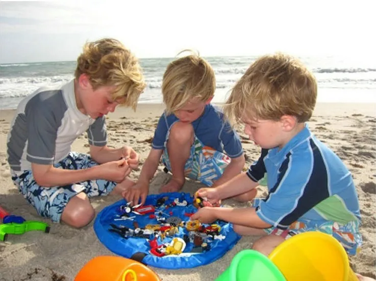 

45cm Small Kids Play Mat Waterproof Play Mat Multifunctional Toy Storage Bag Children Play Carpet