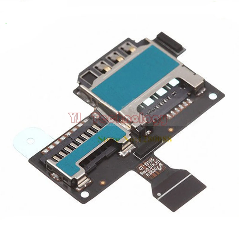 New for Samsung Galaxy S4 Mini I9190 I9195 SIM Card and SD Card Reader  Contact Flex Cable - AliExpress Cellphones & Telecommunications