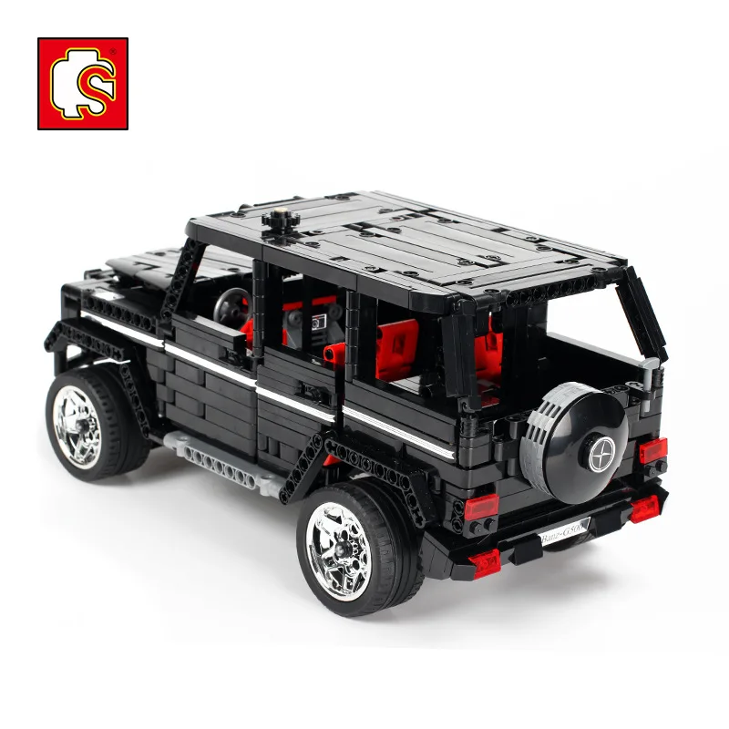 Tanie 701960 Technic serii Sembo G500 Mercedesal benzg Big G zestaw edukacyjne klocki klocki zabawki dla dzieci boże narodzenie prezenty
