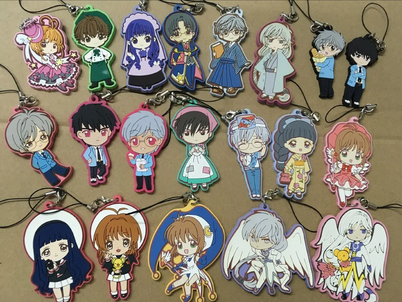 

1pcs CARDCAPTOR SAKURA Japanese Anime figure Keychian Japan Anime Card Captor Sakura Kero FUll Character Keychain strap