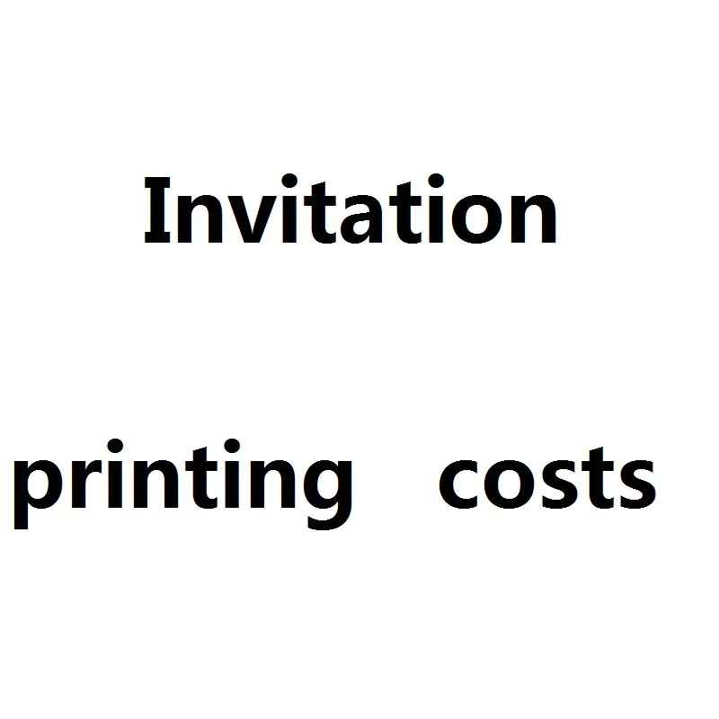 

Invitation Card Printing Costs
