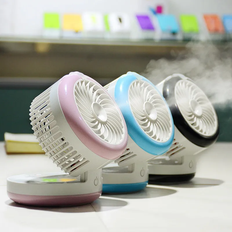 

2016 new products Desktop Mini beauty spray fan mobile power USB Fan humidification fan water god fan