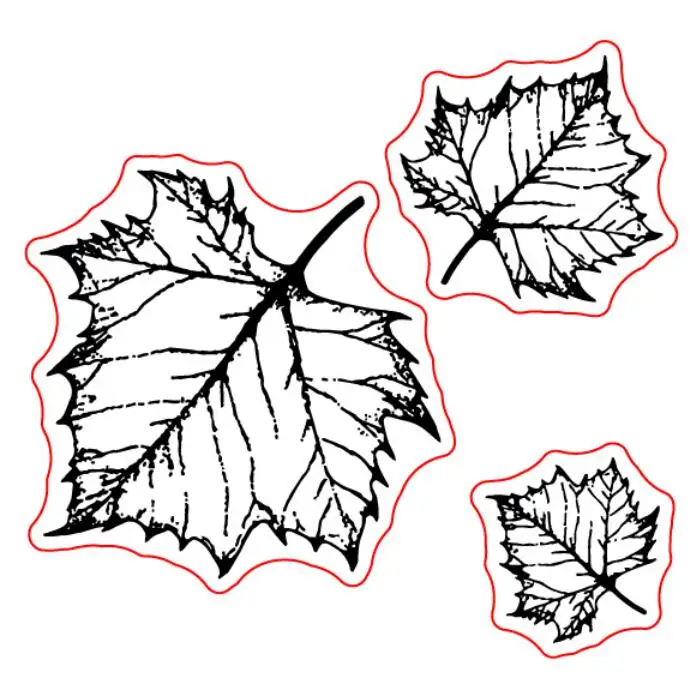 

Leaf Transparent Clear Stamps / Silicone Seals for DIY scrapbooking photo album/Card Making W1637