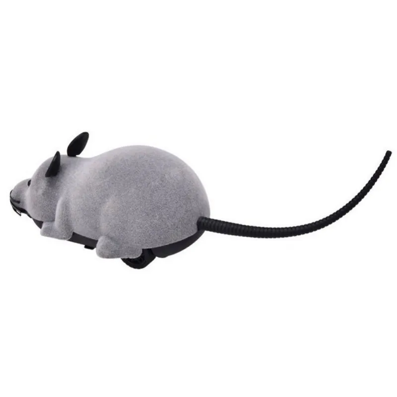 Новая игрушка для домашних животных вращающаяся мышь Пульт дистанционного управления ПЭТ игрушки в виде мышки электронная игрушка мышь
