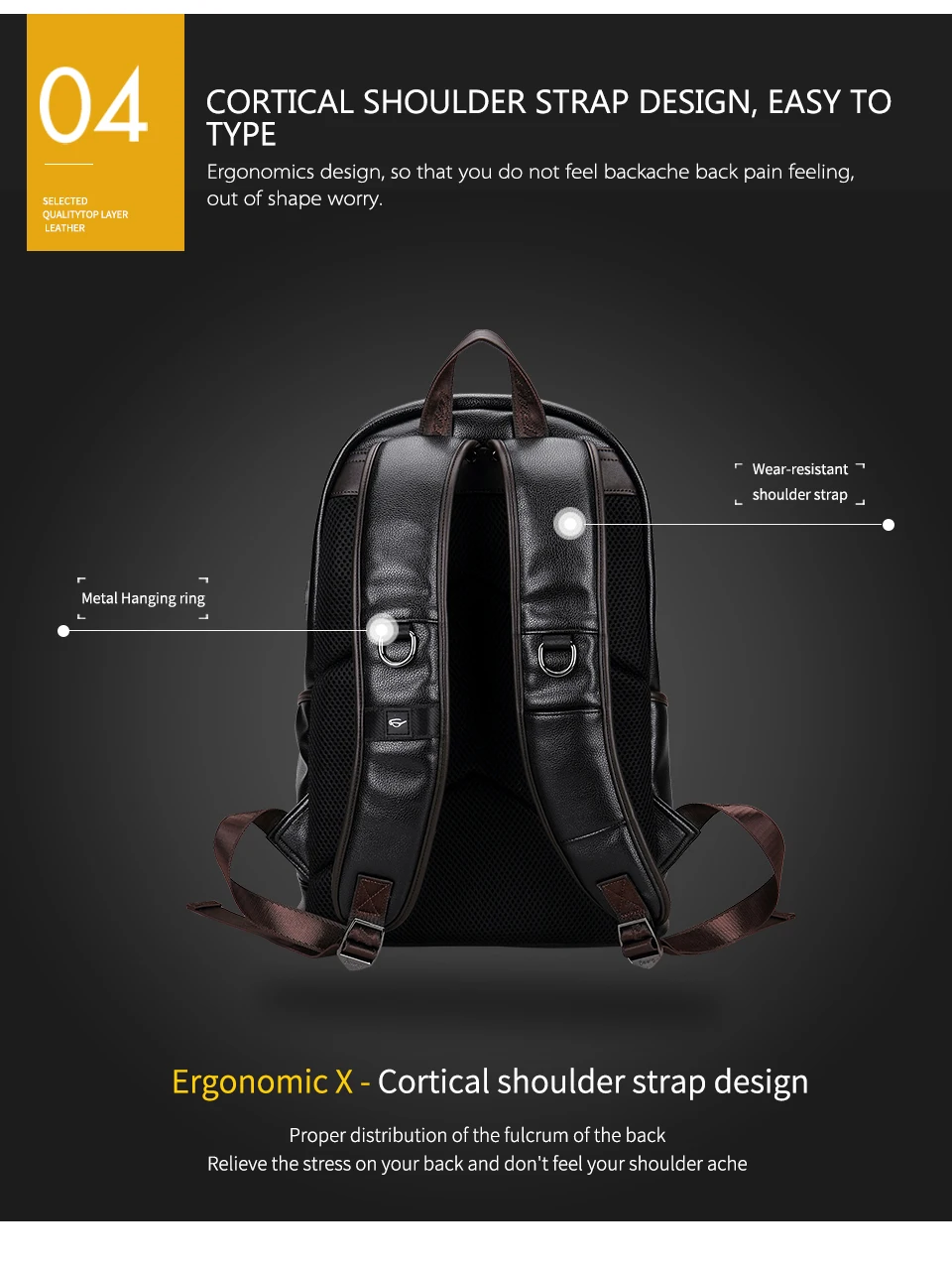 prova dwaterproof água mochila para homens moda casual saco escolar e1027