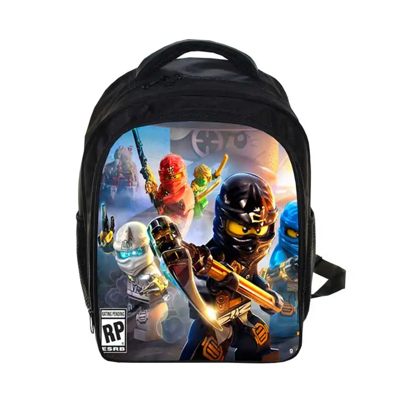 الاطفال 3D الكرتون الحقائب المدرسية الفتيان الفتيات الظهر ليغو Ninjago نمط مدرسة حقيبة أطفال حقائب اليومية أفضل الأطفال على ظهره