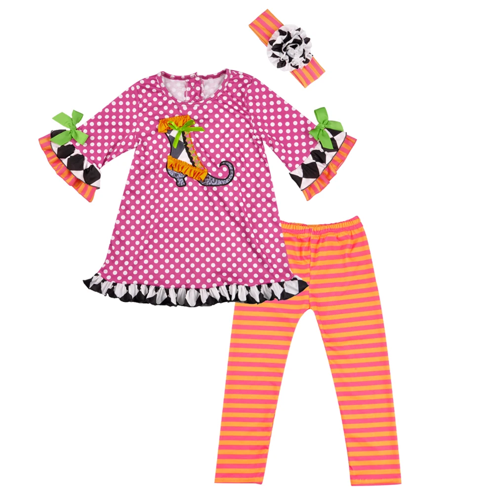 

Halloween Day New Cute Kids Summer Remake Clothes Remake Embroidery Dress Ruffle Pants Boutique Clothing Outfit 2GK807-451