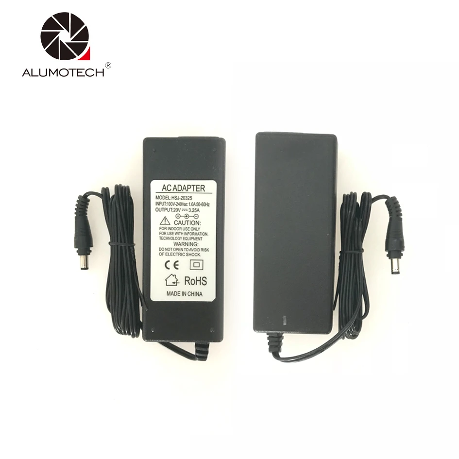 ALUMOTECH адаптер переменного тока 100-240 В 1.0A 50-60 Гц Выход 20 в 3.25A для 60 Вт кольцевого